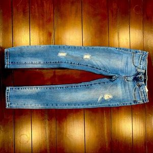 Kids Joe’s Jeans girls skinny distressed jeans.